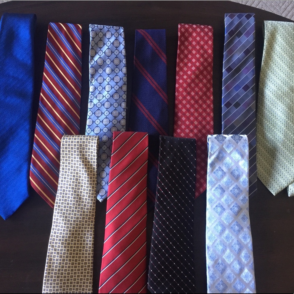 Lot of 11 men’s neck ties - EXCELLENT CONDITION!